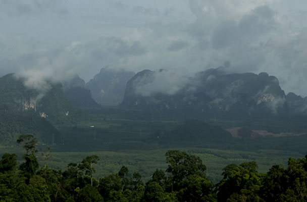 View from top of Krabi Tiger Cave Temple