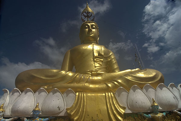Buddha at the top of Tiger Cave Temple in Krabi